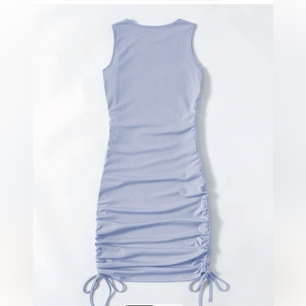 SHEIN draw-string side, bodycon dress